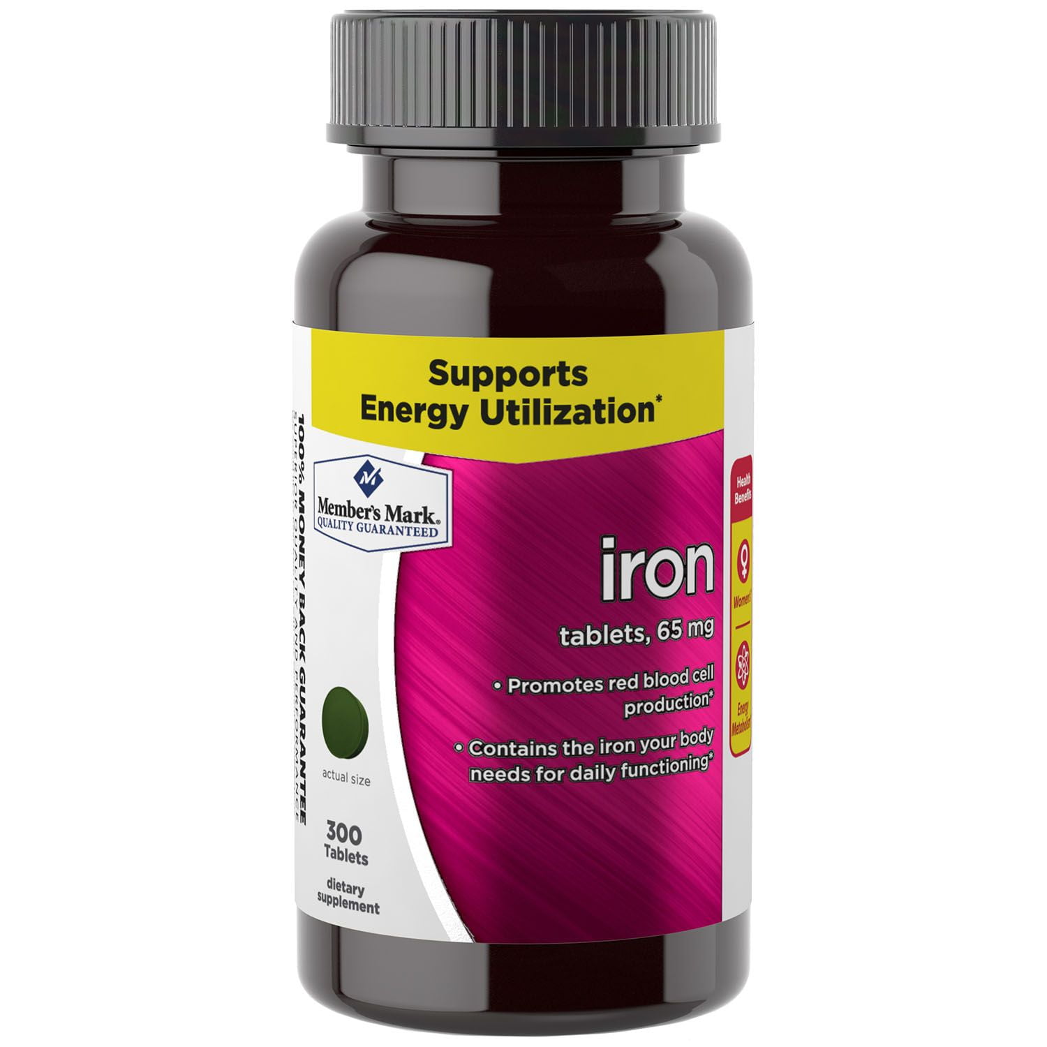 M.M 65 mg Iron Dietary Supplement (300 ct.)