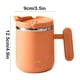 thumbnail image 3 of Taza Térmica De Café, Vaso Reutilizable De Acero Inoxidable Para Viajes, Aislamiento Al Vacío De Doble Pared, Tapa Hermética Con Asa, Para Bebidas Frías Y Calientes, Ideal Para El Hogar, 3 of 8