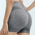 thumbnail image 3 of Yanyanz Shorts for Women,Women'S Solid Color Fashionable Tight Casual Yoga Shorts Yoga Pants Women Workout Shorts Women Clearance Grey L, 3 of 5