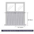 thumbnail image 3 of PiccoCasa 2Pcs Blockout Window Curtain for Kitchen, 52 x 36 Inch Gray, 3 of 6