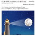 thumbnail image 3 of Rechargeable Lighthouse Night Light with Moon Projection Romantic Ambient Lighting Bluetooth Speaker with White Noise for Dreamy Sleeping, 3 of 11