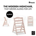 thumbnail image 6 of Open Box hauck Alpha+ Grow Along Wooden Highchair, Beechwood, Rose Finish, 6 of 11
