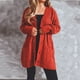 thumbnail image 5 of Cárdigan informal sin cuello para mujer, suéter de punto ajustado de manga larga, blusa holgada de punto, cárdigan, suéter para mujer, 5 of 6