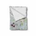 thumbnail image 2 of Anemone Flower Soft Flannel Fleece Throw Blanket, Vintage Bouquets Bridal Corsage Design Shabby Leaves Ranunculus Blossoms, Cozy Plush for Indoor and Outdoor Use, 50" x 70", Multicolor, by Ambesonne, 2 of 6