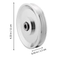 thumbnail image 4 of Miangastore 1pc Aluminum Alloy Lift Heavy Load Bearing Pulley Wheel Gym Equipment Accessory, 4 of 8