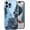 Black Floral, variant on Compatible with iPhone 13 Case, Clear White Lace Floral Flower Shockproof Protective Bumper Hard Back Slim Cute Clear Phone Cover for Women Girls 2021 6.1" (White Floral13)