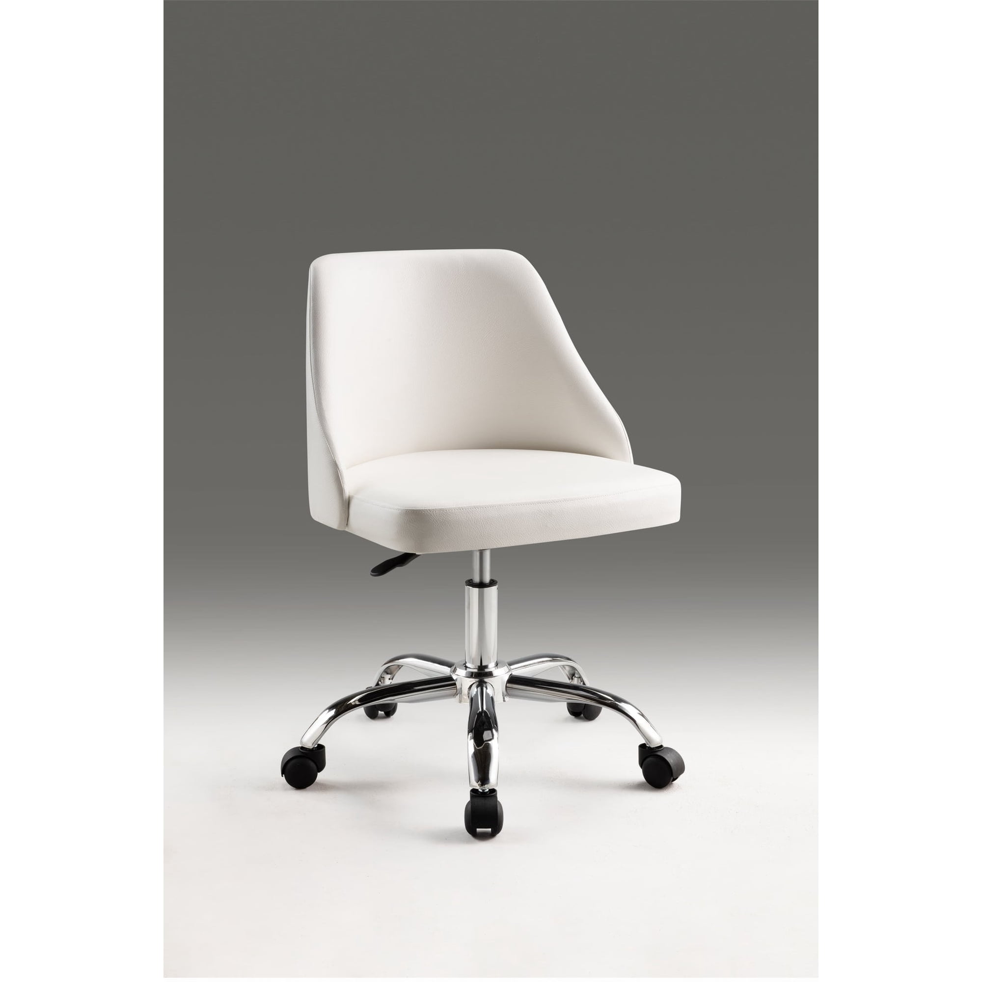 white polyurethane office chair with product