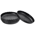 thumbnail image 1 of Unique Bargains 7' Plastic Wave Round Plant Pot Saucer Flower Drip Tray, Black 6 Pack, 1 of 5