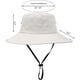 thumbnail image 2 of Womens Summer Sun Hat Beach Hat Wide Brim Outdoor UV Protection Hat Foldable Cool Mesh Ponytail Bucket Hat, 2 of 5