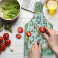 thumbnail image 3 of Live Laugh Love Cutting Board, Ornate Doodle Wreath Words with Flowers Springtime Petals Print, Decorative Tempered Glass Cutting and Serving Board, Wine Bottle Shape, Multicolor, by Ambesonne, 3 of 5