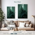 thumbnail image 3 of Elephant Stock The Dark Citadel Wall Art - Vertical Canvas Wall Art - Living Room Wall Decor - Gothic Canvas - Gray And Green Decor By Andreas Rocha - 24" x 36", 3 of 4