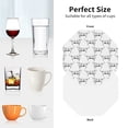 thumbnail image 6 of Lsque Labrador Retriever Dog Pattern 4" Drink Coasters Set of 4, PVC Leather Absorbent Coasters, Table Coaster Set Decorative Coffee Cup Coasters Housewarming Gift -Octagon, 6 of 6
