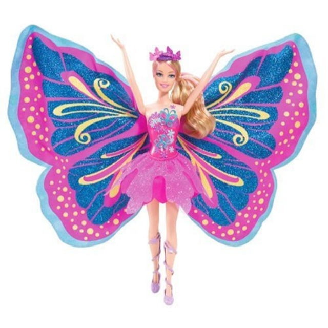 barbie fairy tastic pink/purple princess doll
