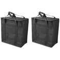 thumbnail image 2 of 2 Pack Insulated Reusable Grocery Bag Food Delivery Bag With Dual Zipper, 2 of 5