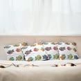 thumbnail image 7 of Ambesonne Ethnic Throw Pillow Cover 4 Pack, Cartoon Fish, 16", Multicolor, 7 of 7