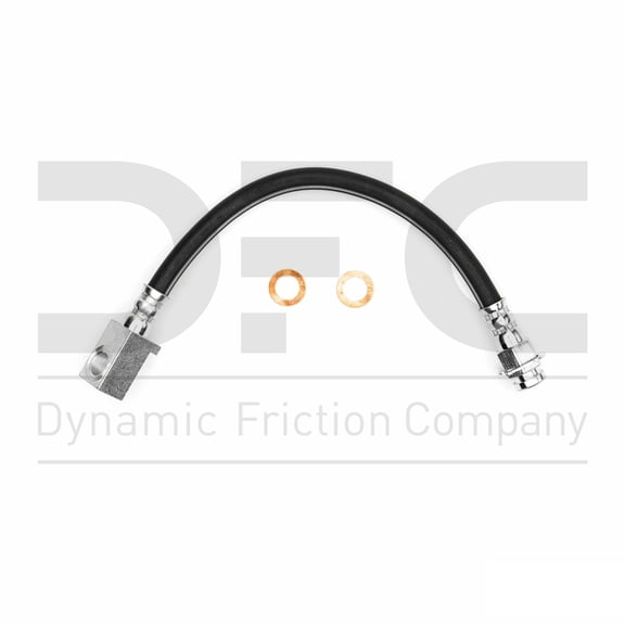 Front Lower Dynamic Friction Company Brake Line Hose 350-40172 For 1975 Dodge W100, 1975 Plymouth Trailduster