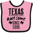 thumbnail image 3 of Inktastic Texas Awesome Since 1895 Boys or Girls Baby Bib, 3 of 4