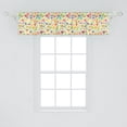 thumbnail image 2 of Ambesonne Vegetables Window Valance, Cartoonish Foods, 54" X 12", Multicolor, 2 of 2