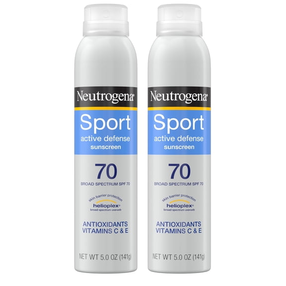 Protector solar Neutrogena Sport Active Defense SPF 70 150 ml x2
