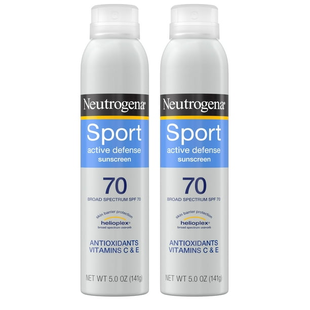 Protector solar Neutrogena Sport Active Defense SPF 70 150 ml x2