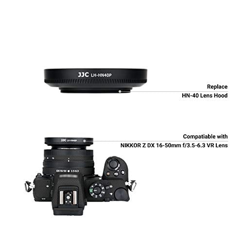 Capucha de la lente de montaje de montaje atornillada para Nikon Nikkor Z DX 16-50 mm F3.5-6.3 VR en Z FC Z 50 Z50, reemplace el protector de la campana de lente HN-40
