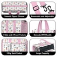 thumbnail image 3 of Teacher Tote Bag,Rainbow Princess Castle Pattern Teacher Utility Tote Bag,Large Work Tote Bags for Women with Multiple Pockets,Top Zipper Closure,13.8x10.6x6.7 Inch, 3 of 5
