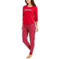 thumbnail image 3 of FAMILY PJs Intimates Red Crew Neck Sleep Shirt Pajama Top XXL, 3 of 3