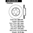 thumbnail image 3 of Centric 121.51015 Front Brake Rotor, 3 of 3