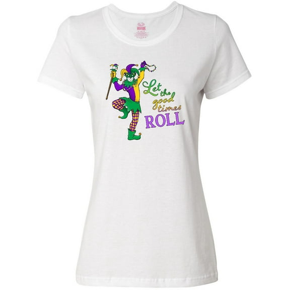 Inktastic Let the Good Times Roll Mardi Gras Jester Women's T-Shirt