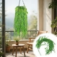 thumbnail image 5 of Simulation Willows Leaf Rattan Plants Plastic Leaf Fake Flower Indoor Living Room Wall Hanging Ceiling Dangling Green Decorative Weeping Willows, 5 of 6