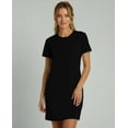 thumbnail image 3 of Real Essentials 3 Pack: Women's Cotton Short Sleeve Nightgown Nightshirt Sleepshirt Ladies Sleepwear (Available in Plus Size), 3 of 8