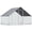 Silver 02, variant on Walk-In Chicken Coop Run 10x6.5x6.5 ft, Large Metal Poultry Pen for Rabbits Ducks with Cover, Outdoor Hen House for Yard, Silver Zinc