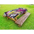 thumbnail image 1 of Diamond Outdoor Tablecloth, Digital Diamond Motifs with Diagonal Technique Effects Pop Art Style Print, Decorative Washable Fabric Picnic Tablecloth, 58 X 104 Inches, Pink Yellow Green, by Ambesonne, 1 of 2