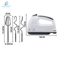 thumbnail image 2 of Batidora de Mano Inalámbrica Recargable Ele Gate 3 Velocidades Ajustables 260W Blanca 120V, 2 of 8