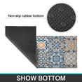 thumbnail image 7 of Bohemian Retro Diamond Pattern Kitchen Rugs and Mats Sets Of 2, Funny Kitchen Decoration Rubber Backing Non-Slip Absorbent Mats for Sink Waterproof Runner Rug for Laundry Room 17x30+17x48inch, 7 of 7