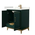 thumbnail image 6 of Wyndham Collection Wch515130s-Qtz-Unsmxx Marlena 30" Free Standing Single Basin Vanity Set, 6 of 7