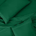 thumbnail image 5 of ROYALE LINENS 300 Thread Count 100% Long Staple Combed Cotton Sheet Set - 3 Piece Twin Bed Sheet 1 Fitted Sheet, 1 Flat Sheet, 1 Pillow Case - Breathable Crisp Percale Sheet Set (Twin, Hunter Green), 5 of 10