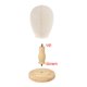 thumbnail image 4 of Perchero de madera con forma de cabeza de maniquí para niños, expositor multiusos independiente Marrón claro, 4 of 9
