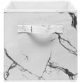 thumbnail image 5 of Sorbus Foldable Storage Cubes: Adult Organization for Living Room, Closet, Dorm - Marble Print, 4-Pack, White, 5 of 8
