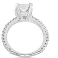 thumbnail image 3 of Empire Jewel Stamped 14K White Gold Over Engagement Ring - Princess Cut 2 Ct Lab Created Diamond Ring for Women's - Jewellery Silver Clearance Wedding Rings Sets - Forever Diamond Ring for Women's, 3 of 6