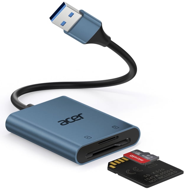 Lector de Tarjetas SD Acer USB 3.0 de Doble Ranura en Aluminio