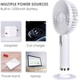 thumbnail image 3 of Mini Ventilador Portátil, Ventilador Recargable Usb De Mano, Ventilador De Escritorio Ajustable De Tres Velocidades Para Viajes En El Hogar Y La Oficina seitruly EL017686-01, 3 of 5