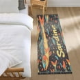 thumbnail image 3 of Yayeee Runner Rug for Bedroom 2'x6' Machine Washable Hallway Non Slip Mat, Black Sardines Pattern, 3 of 8