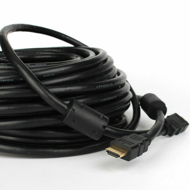Cablevantage HDMI 1.4V Cable (100 Feet) Support 3D, 1080P, Ethernet, Audio Return HDTV PC TV Computer PS4 Xbox Monitors Black Walmart.com