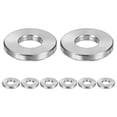 thumbnail image 1 of Espaciadores de acero inoxidable Uxcell 8Pcs M6 6mm ID x 14mm OD x 2mm l para tornillos y pernos, 1 of 6