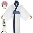 thumbnail image 2 of Anime Jujutsu Kaisen Ryomen Sukuna Cosplay Disfraz Kimono Traje De Halloween Fiesta Conjunto Peluca, 2 of 4