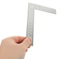 thumbnail image 6 of Stainless Steel L Shaped Ruler Right Angle Ruler Square Framing Measuring Tool Carpenter Metal Ruler For Engineer Carpenter Woodworking 150x100mm, 6 of 6