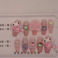 thumbnail image 4 of Muñeco de dibujos animados Sanrioed My Melody Hello Kitty, Parche de uñas tridimensional hecho a mano, juguete de Anime para niñas, regalo de juguetes, nuevo, 4 of 4