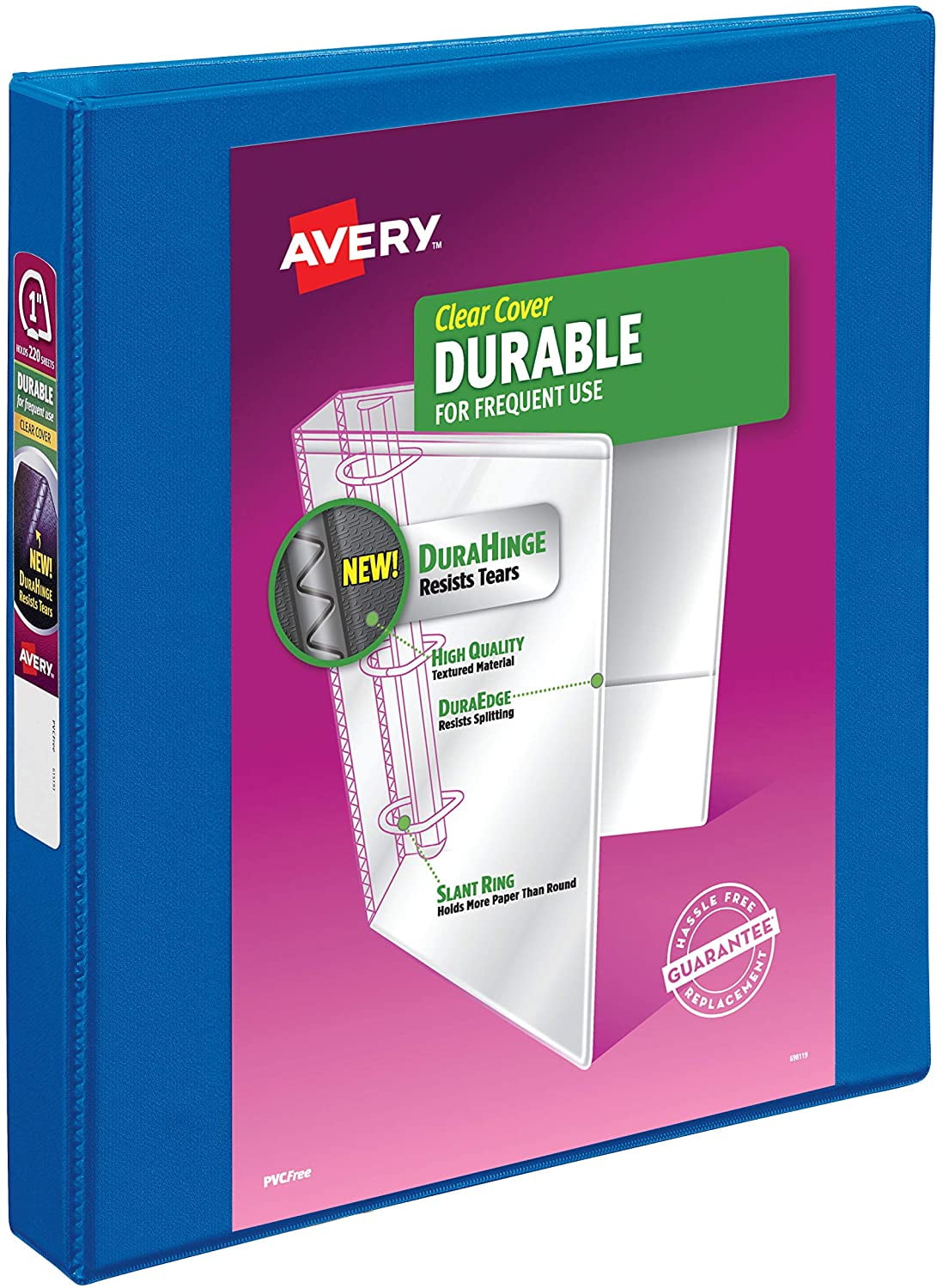 Avery Durable View Binder with 1Inch Slant Ring, Holds 8.5 x 11Inch
