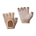 thumbnail image 4 of Guantes de yoga para mujer, guantes de pilates para deportes, fitness, levantamiento de pesas, gimnasio y ciclismo. Beige, 4 of 9
